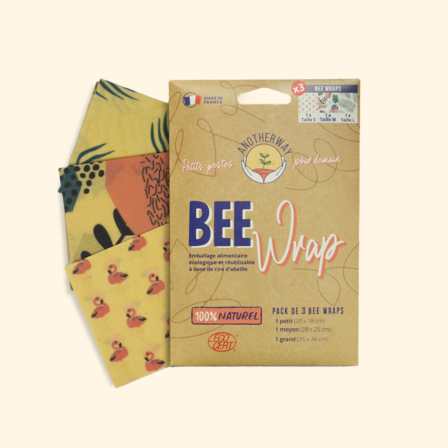 Bee Wrap x3 - tropical