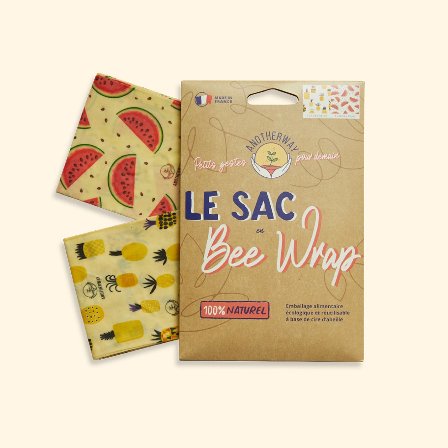 Sac en Bee Wrap - taille S et M